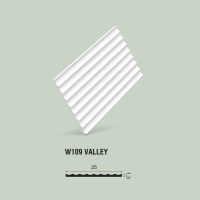 Орак Декоративная панель W109F Valley (250х13х2000мм) (9) ГИБКАЯ . Полиуретан