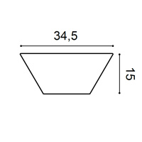 Орак Декоративная панель W101 Trapezium (150х29х345мм) (10). Полиуретан