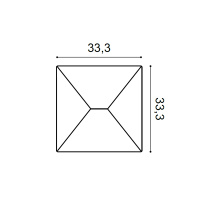 Орак Декоративная панель W106 Envelop (333х29х333мм) (5) . Полиуретан