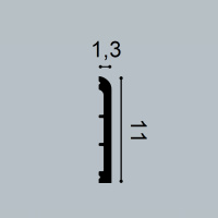 Орак Многофункциональный профиль DX184-2300 (13х110х2300мм) (16) переведен в другой формат SX184. Дюрополимер / композит