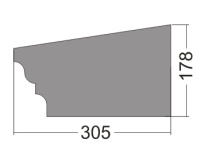 КСТ015-6 крышка столба (610х178х610мм). Армированный полистирол